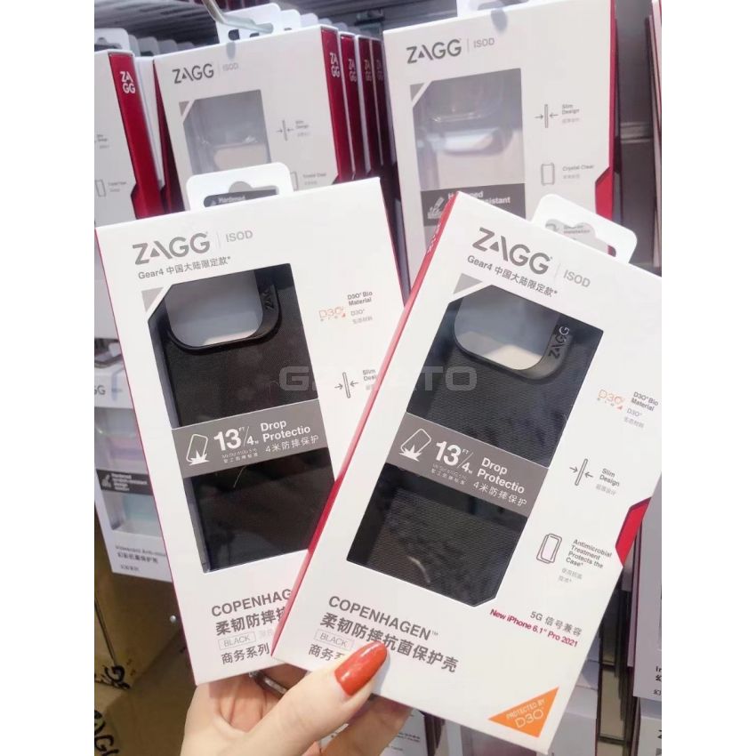 ZAGG ISOD Crystal Palace Clear Case with Advanced Impact Protection, Slim, Tough Design for Apple iPhone 13 – Clear