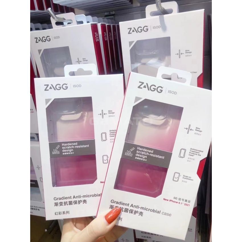 ZAGG ISOD Crystal Palace Clear Case with Advanced Impact Protection, Slim, Tough Design for Apple iPhone 13 – Clear