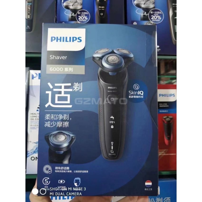 Philips Shaver 6000 Series S6688 100-240V 50/60Hz 9W IPX4 Wet & Dry