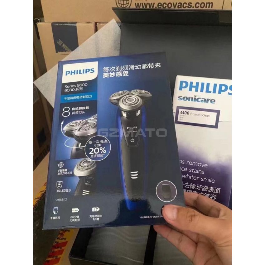 Philips Men's Care Kit Electric Shaver and toobrush Series 9000 S9188/12 Wet&Dry