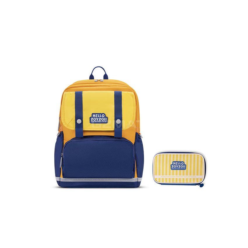 Zoyzoii®B15 Protection Spine Kids Bag With Pencil Case（Lakes and mountains）