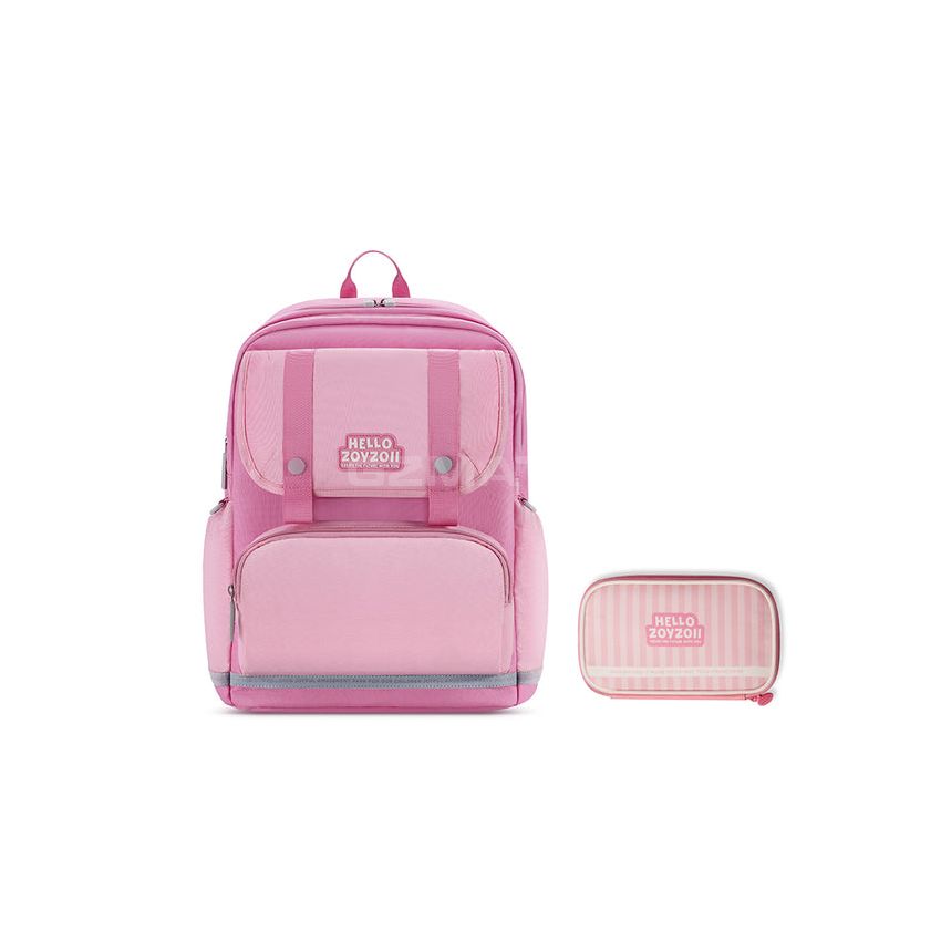 Zoyzoii®B15 Protection Spine Kids Bag With Pencil Case（Stroll in wonderland）