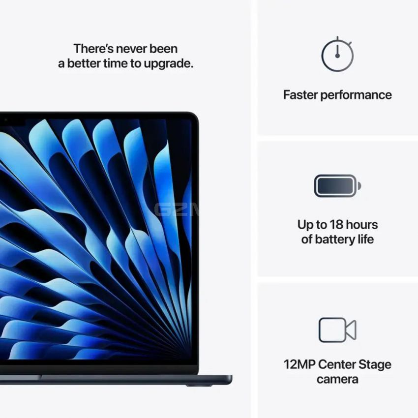 Apple - 15-inch MacBook Air M4 chip 256GB SSD 16GB Memory 10-Core CPU 10-Core GPU Built for Apple Intelligence - Midnight
