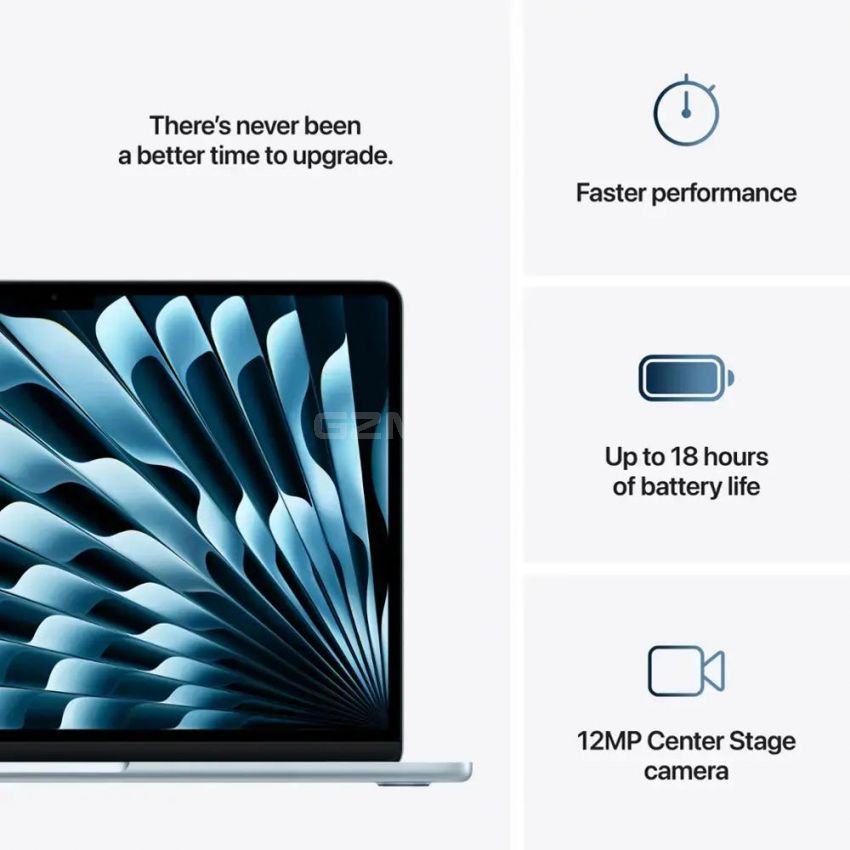 Apple - 13-inch MacBook Air M4 chip 512GB SSD 24GB Memory -10-Core CPU 10-Core GPU Built for Apple Intelligence - Sky Blue