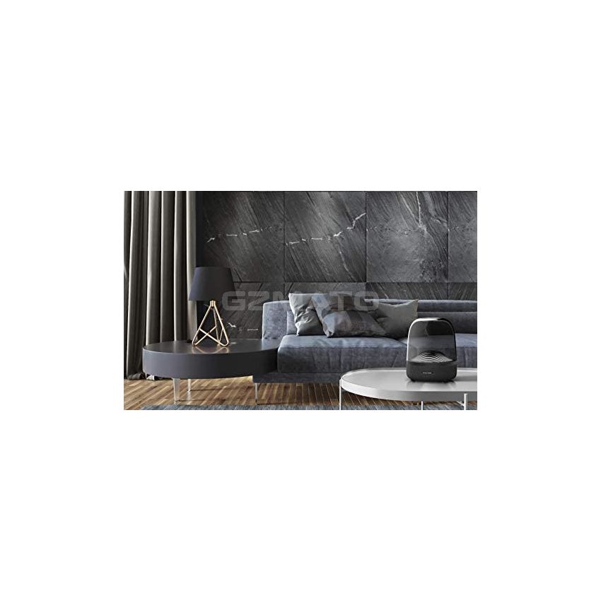 Harman Kardon Aura Studio 3 - Elegant, BT Wireless Speaker with Premium Design and Ambient Lighting - Black