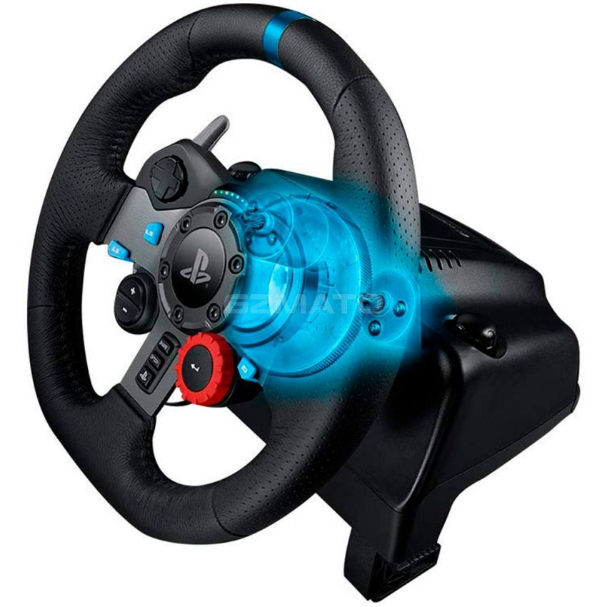 Logitech - G29 Driving Force Racing Wheel and Floor Pedals and G Driving Force Shifter for PS5, PS4, PC, Mac - Black