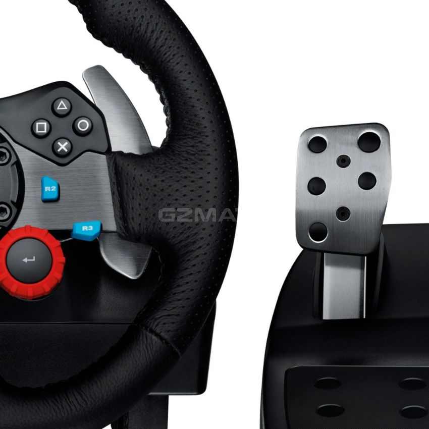 Logitech - G29 Driving Force Racing Wheel and Floor Pedals and G Driving Force Shifter for PS5, PS4, PC, Mac - Black