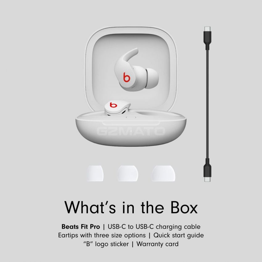 Beats Fit Pro – True Wireless Noise Cancelling Earbuds – Sweat Resistant Earphones, Compatible with Apple & Android, Class 1 Bluetooth, Built-in Microphone, 6 Hours of Listening Time -White