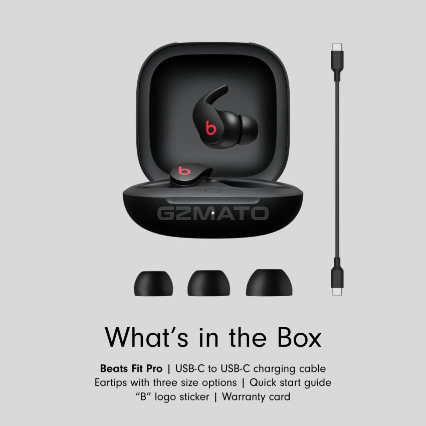 Beats Fit Pro – True Wireless Noise Cancelling Earbuds – Sweat Resistant Earphones, Compatible with Apple & Android, Class 1 Bluetooth, Built-in Microphone, 6 Hours of Listening Time -Black