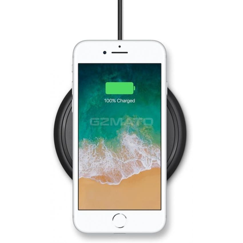 mophie 4116_WRLS-CHGPAD-AC-BLK-NA - Wireless Charge Pad - Apple Optimized - 7.5W Qi Wireless Technology for Apple iPhone 11, 11 Pro, 11 Pro Max, XR, XS Max, X/ XS, 8 and 8 Plus - Black