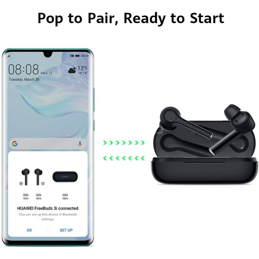 HUAWEI FreeBuds 3i - Wireless Earbuds with Ultimate Active Noise Cancellation