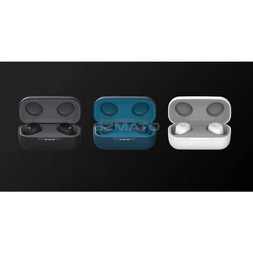 Braven Flye Sport Rush Bluetooth Earphones IPX5 Waterproof with Burst Charge and Charging Case for up to 36-Hour Playtime - Black