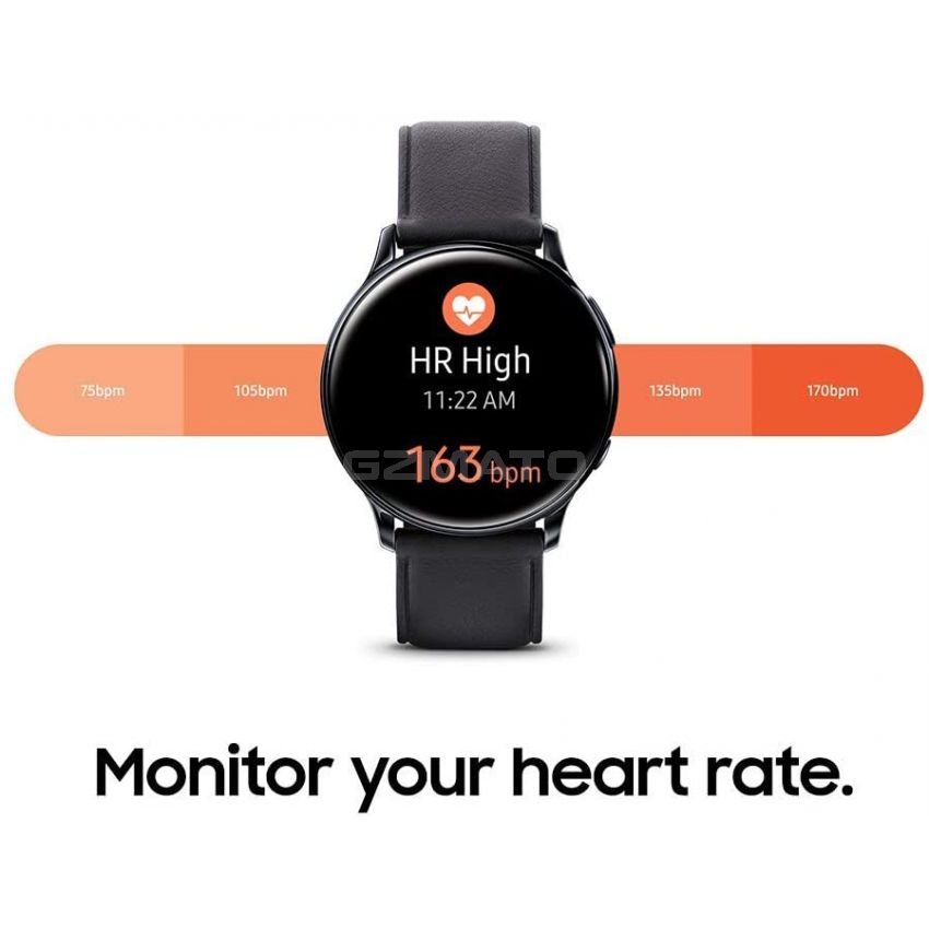 SAMSUNG Galaxy Watch Active 2 (40mm, GPS, Bluetooth) Smart Watch with Advanced Health Monitoring, Fitness Tracking, and Long lasting Battery, Silver (HK Version)