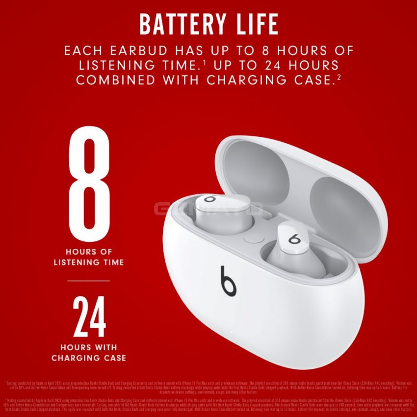 Beats Studio Buds – True Wireless Noise Cancelling Bluetooth Earbuds-White