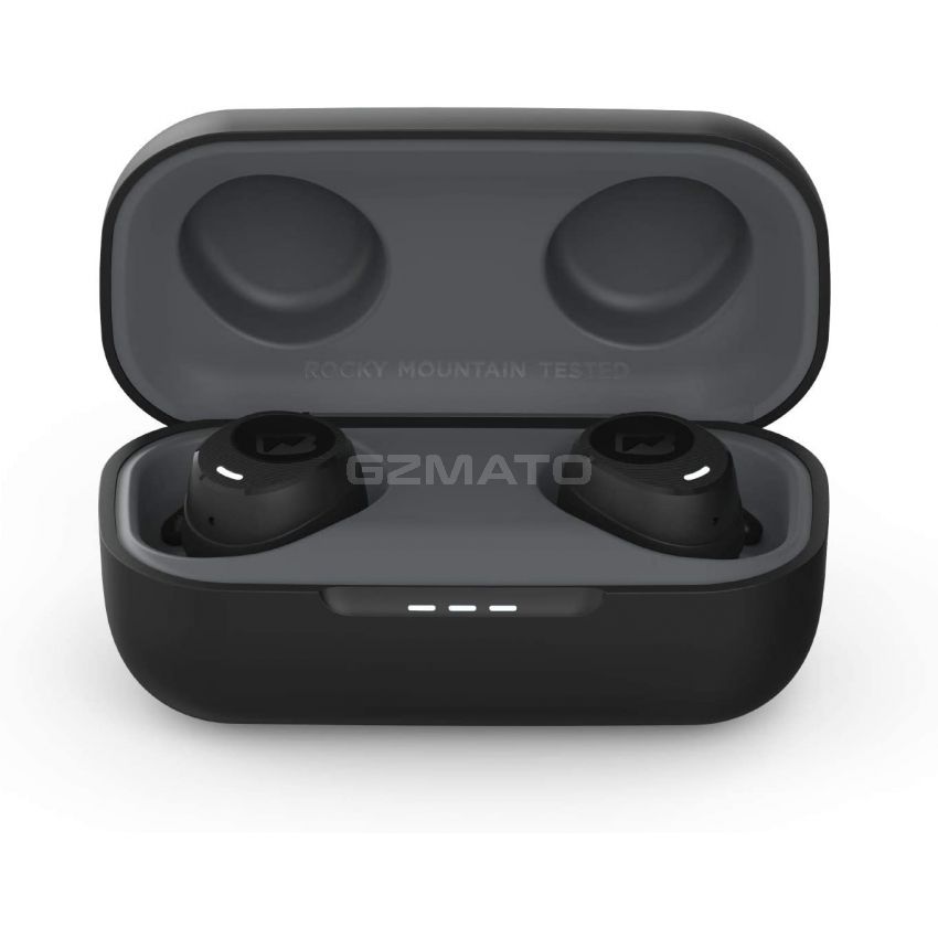 Braven Flye Sport Rush Bluetooth Earphones IPX5 Waterproof with Burst Charge and Charging Case for up to 36-Hour Playtime - Black
