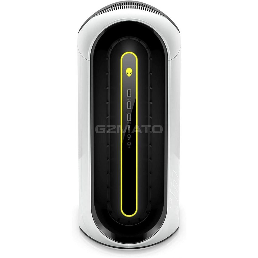 2021 Newest Dell Alienware Aurora R10 Gaming Desktop, AMD Ryzen 5 5600X, 16GB HyperX DDR4 SSD512GB+ 1TB HDD, Lunar Light White, Liquid Cooling, 1000W PSU, Killer Wifi 6