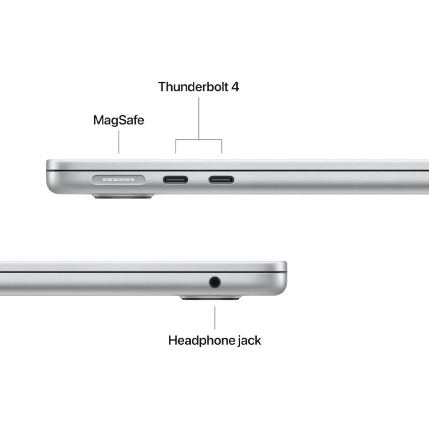 Apple - 13-inch MacBook Air M5 chip 1TB SSD 16GB Memory with 10-Core CPU 10-Core GPU, AI-Ready - Silver