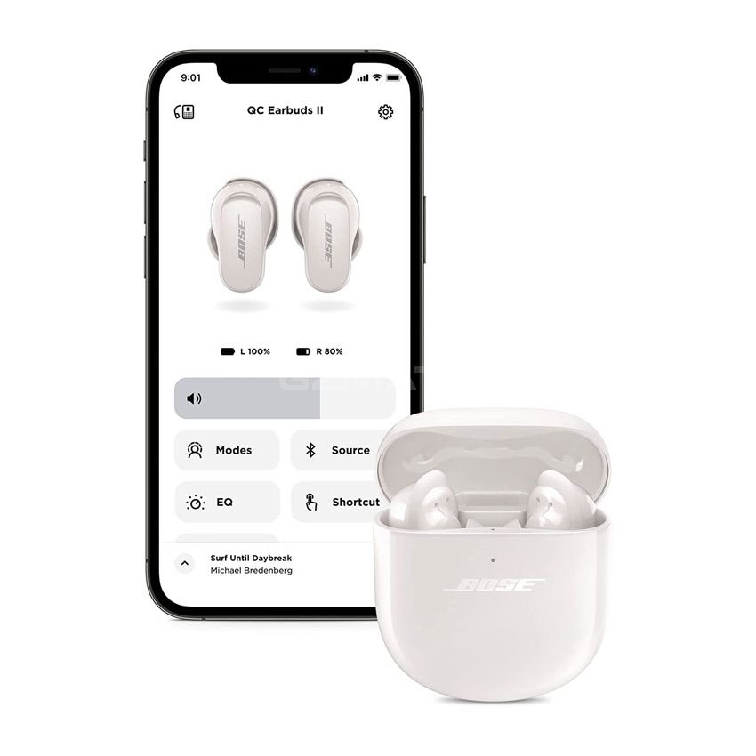 New Bose QuietComfort Earbuds II, Wireless, Bluetooth, World’s Best Noise Cancelling in-Ear Headphones with Personalized Noise Cancellation & Sound, Soapstone