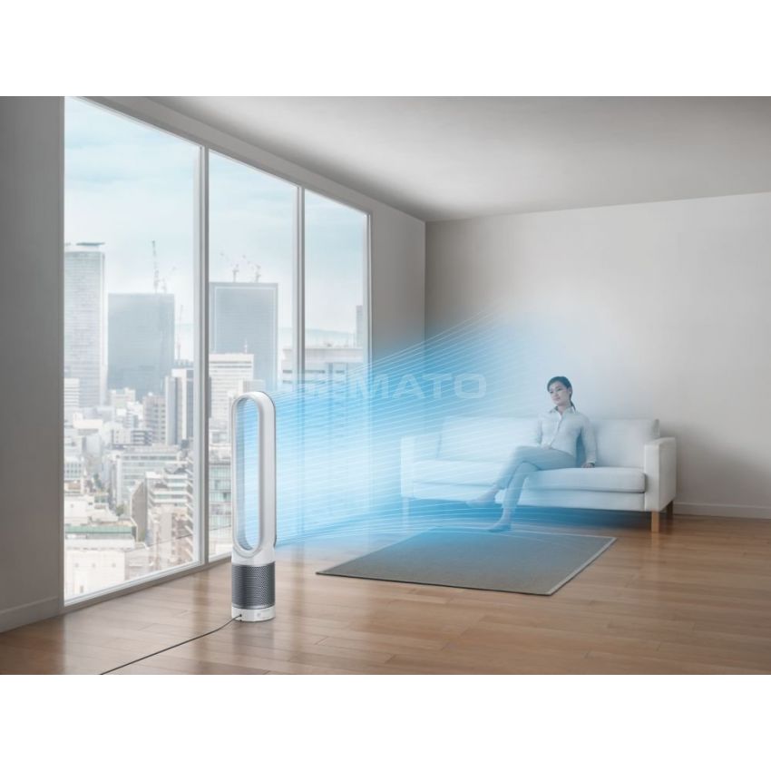 Dyson Pure Cool Link Tower WiFi-Enabled Air Purifier, TP03 Black/ Silver