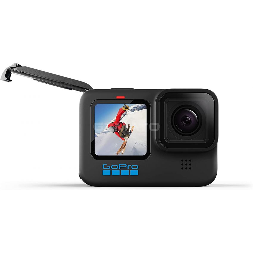 GoPro HERO10 Black - Waterproof Action Camera with Front LCD and Touch Rear Screens, 5.3K60 Ultra HD Video, 23MP Photos, 1080p Live Streaming, Webcam, Stabilization