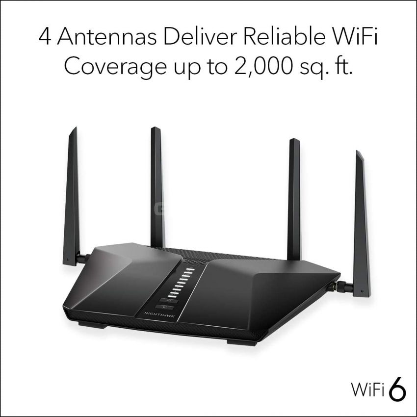 NETGEAR Nighthawk 5-Stream AX5 WiFi 6 Router (RAX43) – AX4200 Wireless Speed (Up to 4.2 Gbps) | 2,000 sq. ft. Coverage