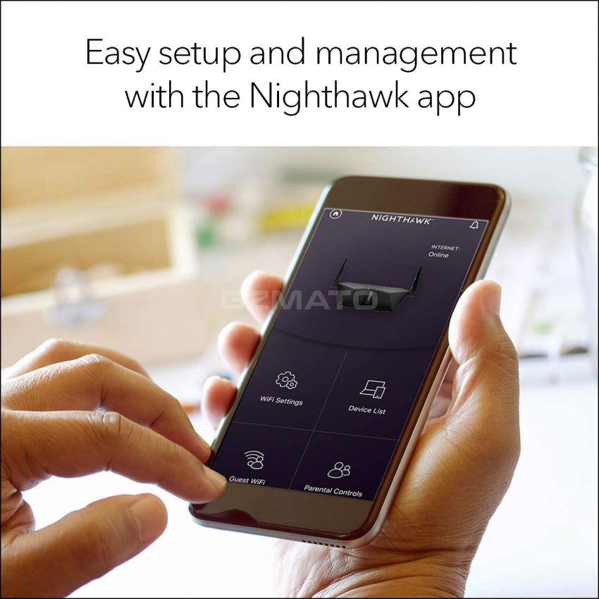 NETGEAR Nighthawk 4-Stream AX4 Wi-fi 6 Router (RAX40) – AX3000 Wireless Speed (Up to 3 Gbps) | 1,500 Sq Ft Coverage