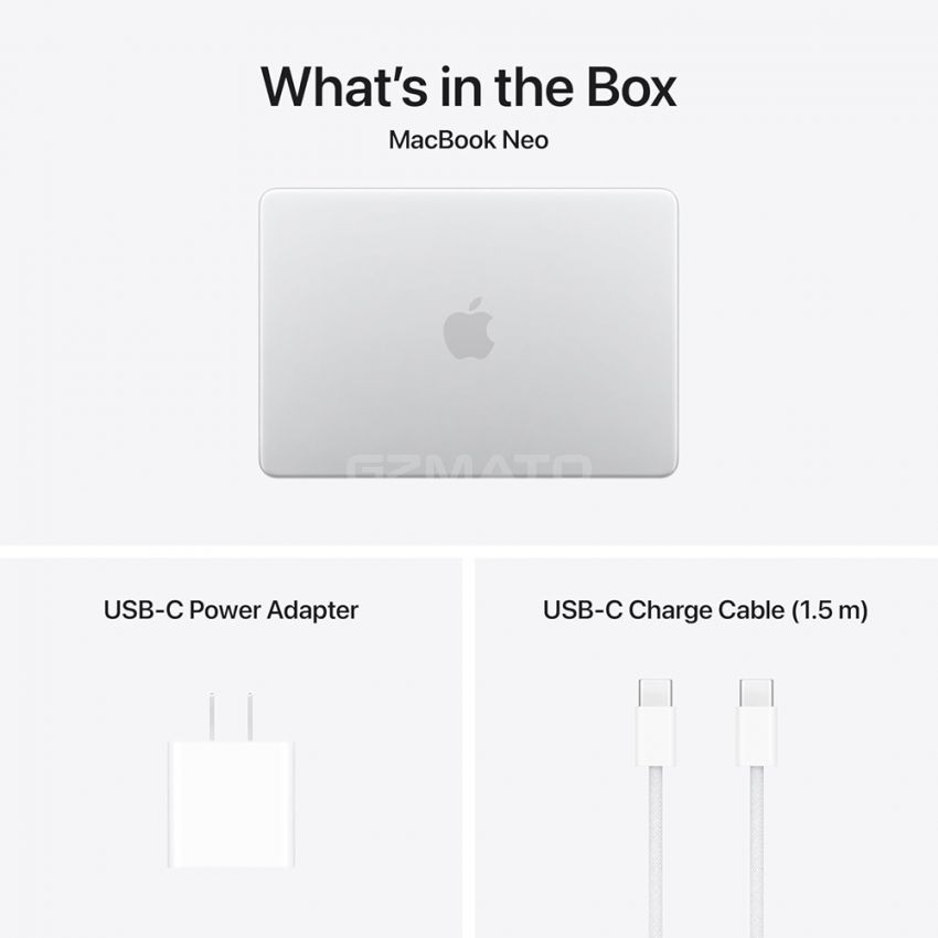 Apple - MacBook Neo 13-inch Laptop - 256GB - A18 Pro chip with 6‑core CPU and 5‑core GPU - Budget-Friendly - Silver