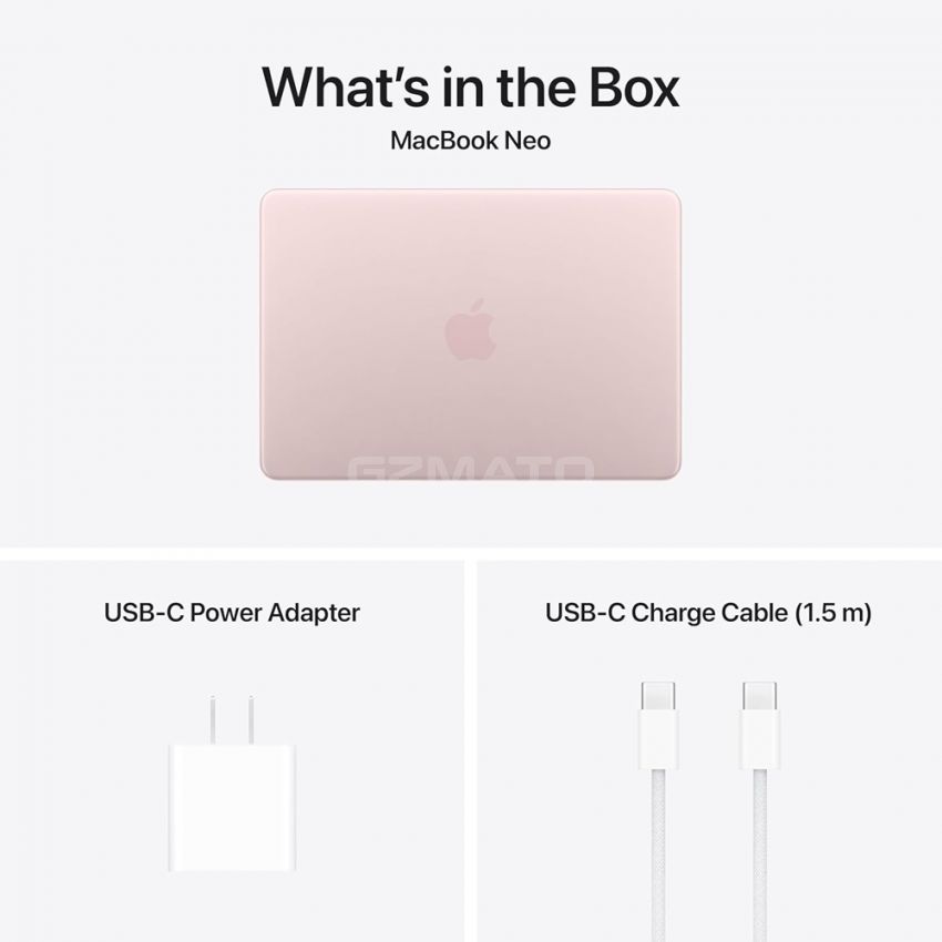 Apple - MacBook Neo 13-inch Laptop - 256GB - A18 Pro chip with 6‑core CPU and 5‑core GPU - Budget-Friendly - Blush