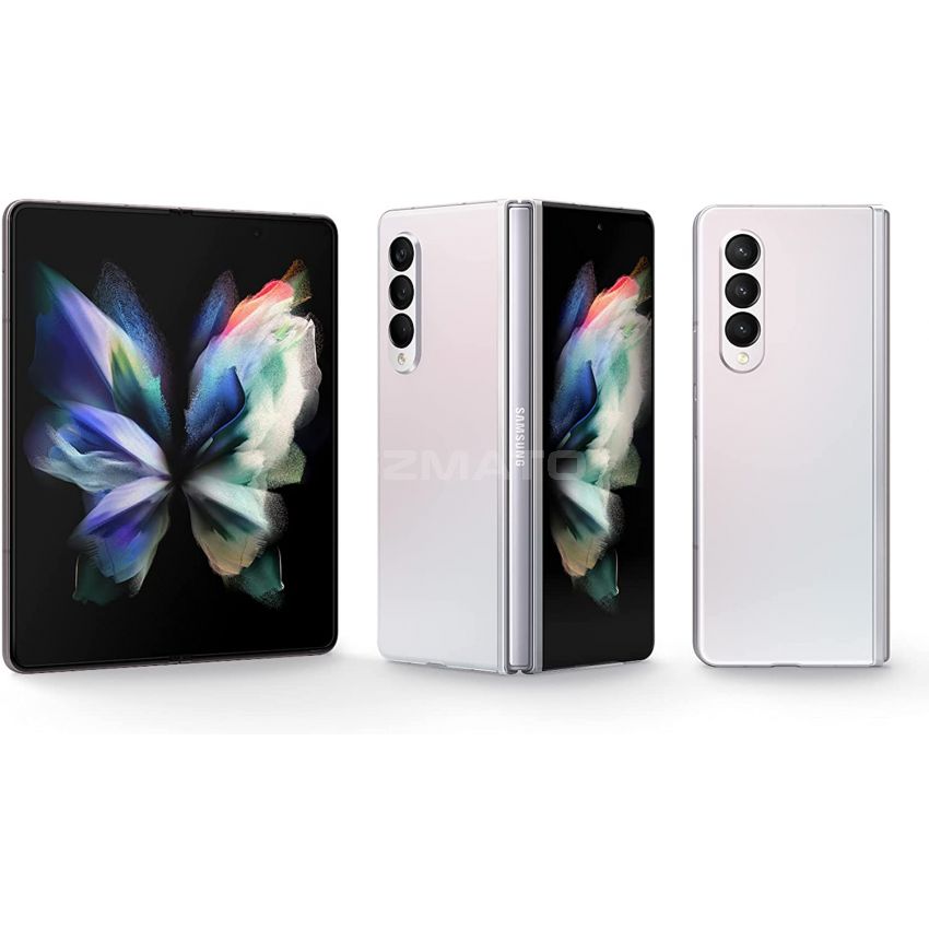 Samsung Galaxy Z Fold 3 512GB Factory Unlocked Android 5G Cell Phone Dual Sim Slot Smartphone Tablet 2-in-1 Foldable Dual Screen Under Display Camera - Phantom Silver