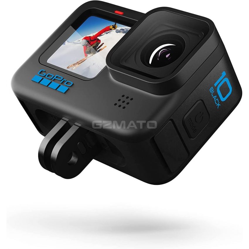 GoPro HERO10 Black - Waterproof Action Camera with Front LCD and Touch Rear Screens, 5.3K60 Ultra HD Video, 23MP Photos, 1080p Live Streaming, Webcam, Stabilization