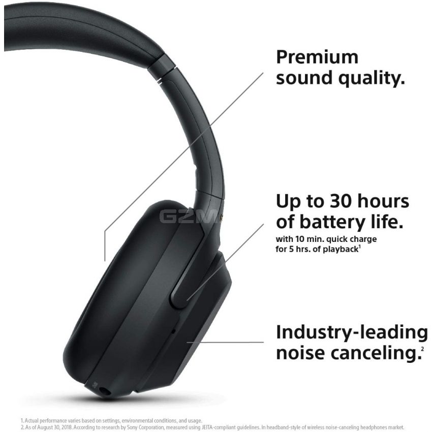 Sony WH1000XM3 Wireless Bluetooth Headset– Black