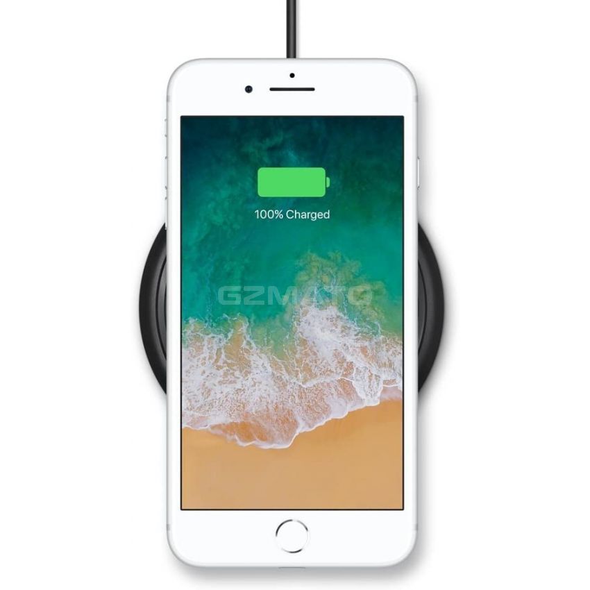 mophie 4116_WRLS-CHGPAD-AC-BLK-NA - Wireless Charge Pad - Apple Optimized - 7.5W Qi Wireless Technology for Apple iPhone 11, 11 Pro, 11 Pro Max, XR, XS Max, X/ XS, 8 and 8 Plus - Black