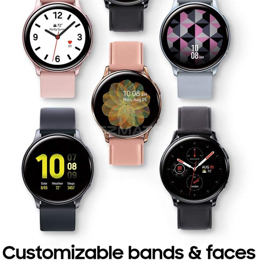 SAMSUNG Galaxy Watch Active 2 (40mm, GPS, Bluetooth) Smart Watch with Advanced Health Monitoring, Fitness Tracking, and Long lasting Battery, Silver (HK Version)