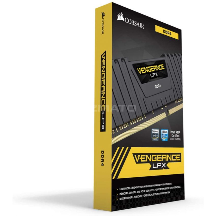 Corsair Vengeance LPX 32GB (4x8GB) DDR4 3600 (PC4-28800) C18 1.35V Desktop Memory - Black
