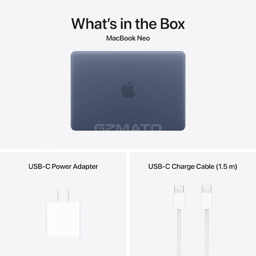Apple - MacBook Neo 13-inch Laptop - 512GB - A18 Pro chip with 6‑core CPU and 5‑core GPU - Magic Keyboard with Touch ID - Indigo