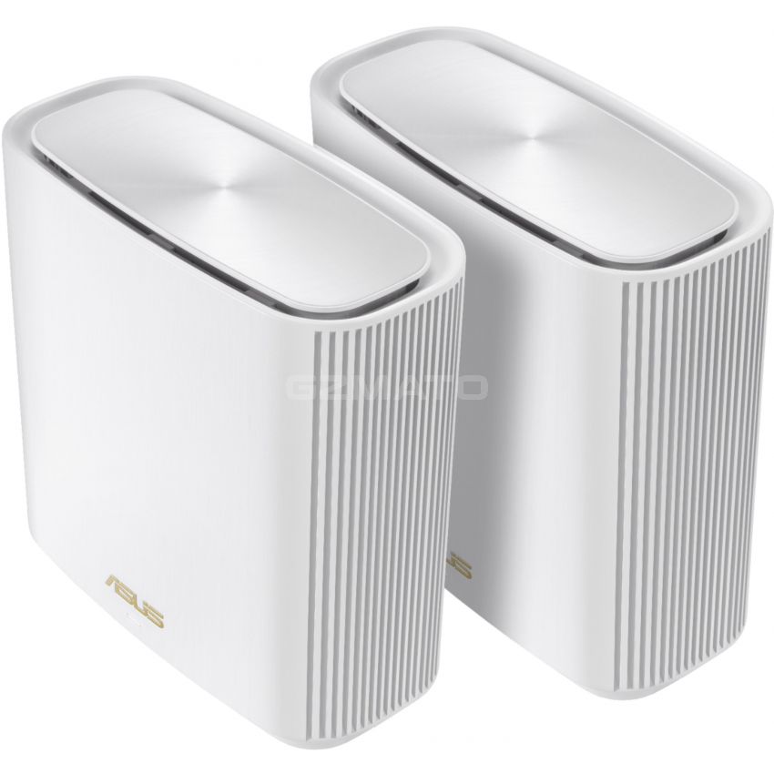 ASUS ZenWiFi AX6600 Tri-Band Mesh WiFi 6 System (XT8 2PK) - Whole Home Coverage up to 5500 sq.ft & 6+ rooms, AiMesh, Included Lifetime Internet Security, Easy Setup, 3 SSID, Parental Control - White