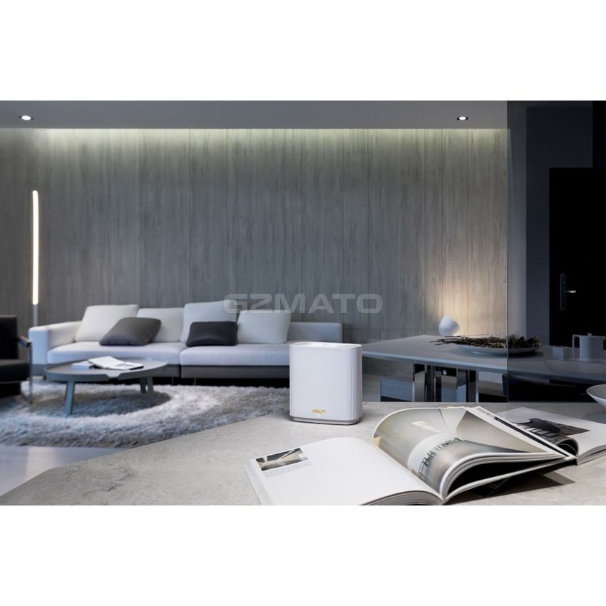 ASUS ZenWiFi AX6600 Tri-Band Mesh WiFi 6 System (XT8 2PK) - Whole Home Coverage up to 5500 sq.ft & 6+ rooms, AiMesh, Included Lifetime Internet Security, Easy Setup, 3 SSID, Parental Control - White