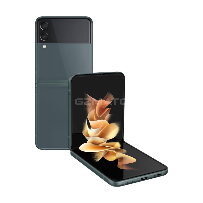 Samsung - Galaxy Z Flip3 5G 256GB Factory Unlocked Global Carrier Network - Eagle Green