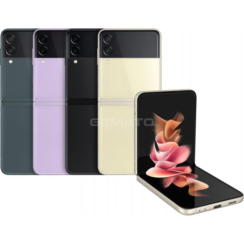 Samsung - Galaxy Z Flip3 5G 128GB Factory Unlocked Global Carrier Network - Cream