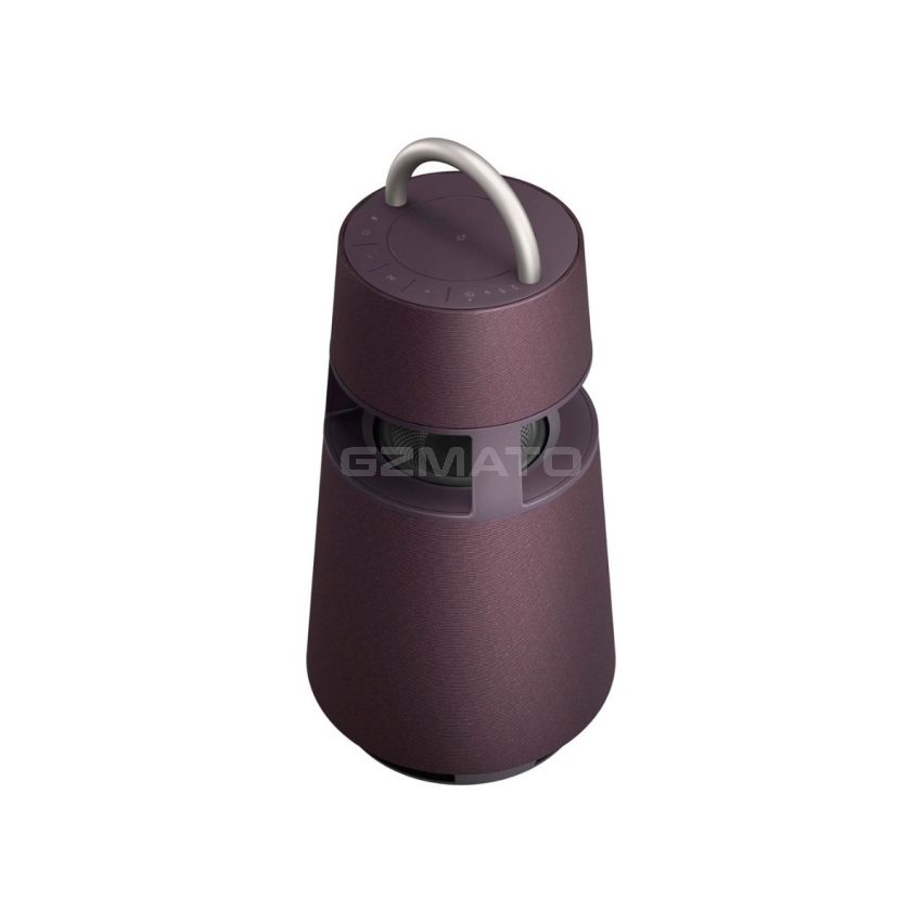 LG - XBOOM 360 Portable Bluetooth Omnidirectional Speaker - Burgundy