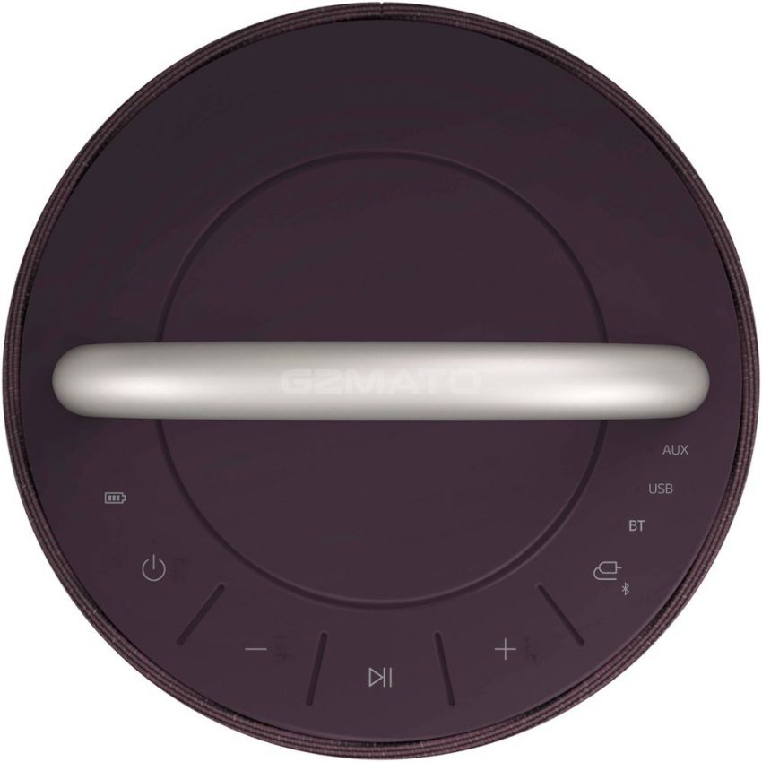 LG - XBOOM 360 Portable Bluetooth Omnidirectional Speaker - Burgundy