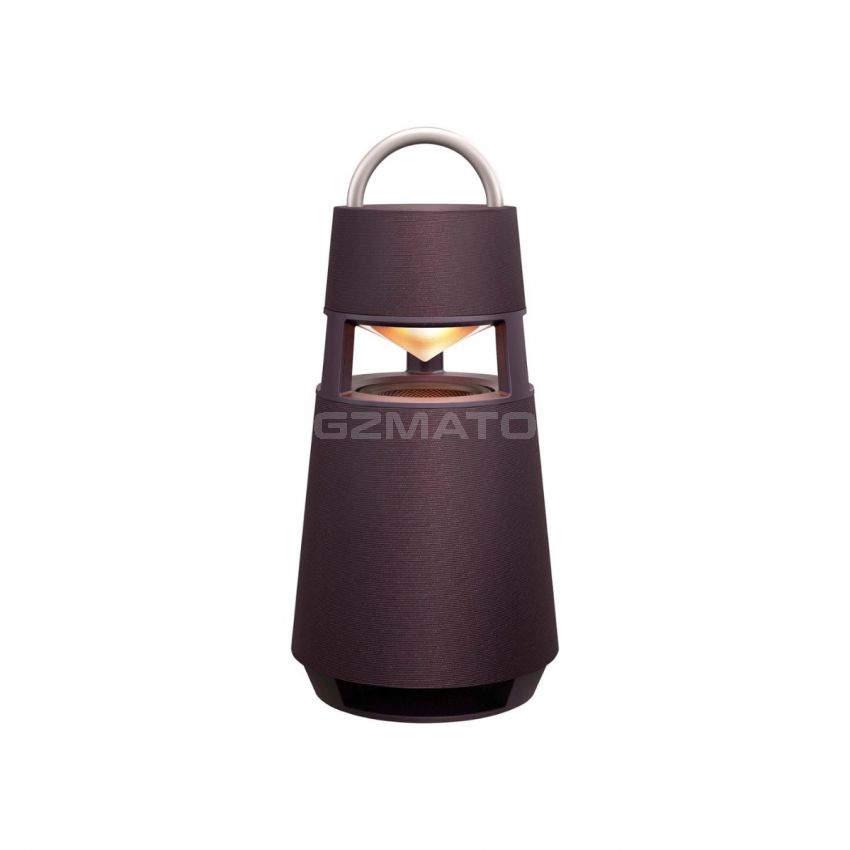 LG - XBOOM 360 Portable Bluetooth Omnidirectional Speaker - Burgundy