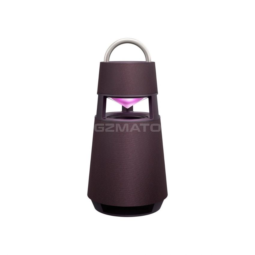 LG - XBOOM 360 Portable Bluetooth Omnidirectional Speaker - Burgundy