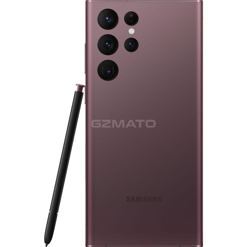 Samsung Galaxy S22 Ultra 256GB 6.8-Inches Smartphone, Factory Unlocked Android Cell Phone - Burgundy