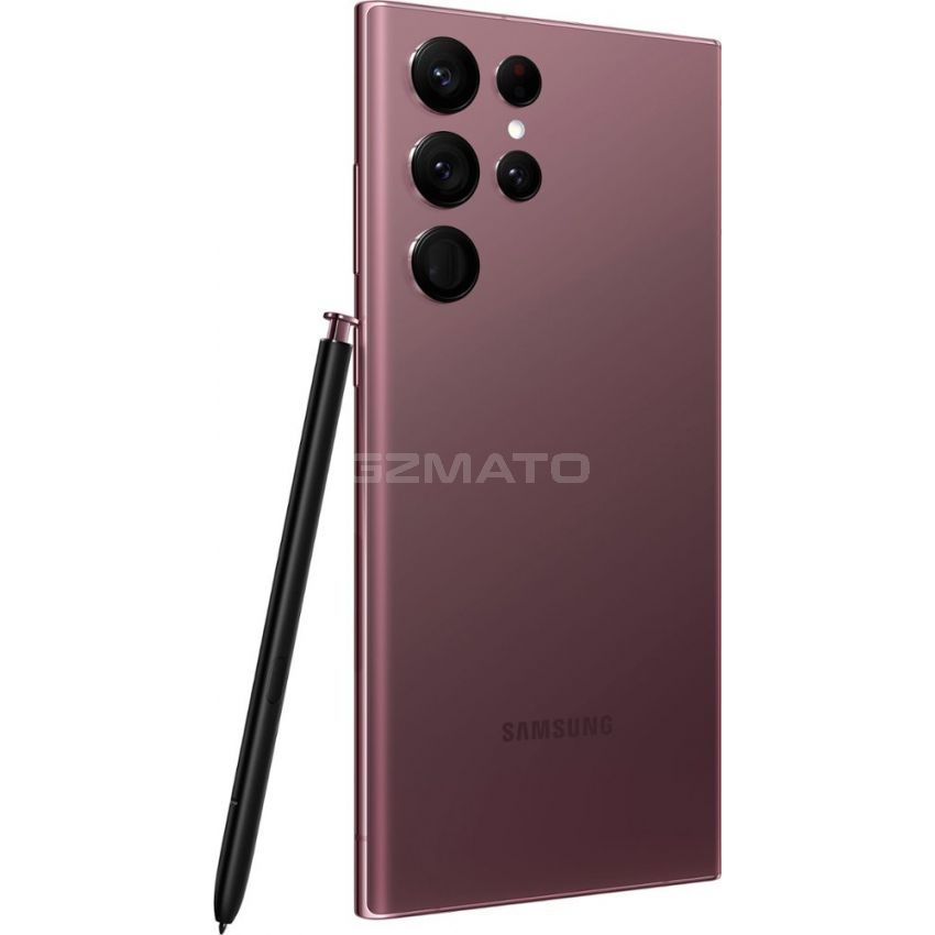 Samsung Galaxy S22 Ultra 256GB 6.8-Inches Smartphone, Factory Unlocked Android Cell Phone - Burgundy