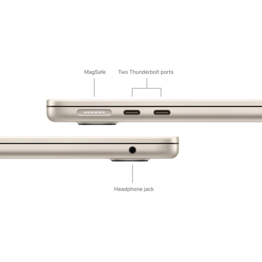 MacBook Air 13-inch Laptop - Apple M3 chip - 24GB Memory - 512GB SSD (Latest Model) - Starlight