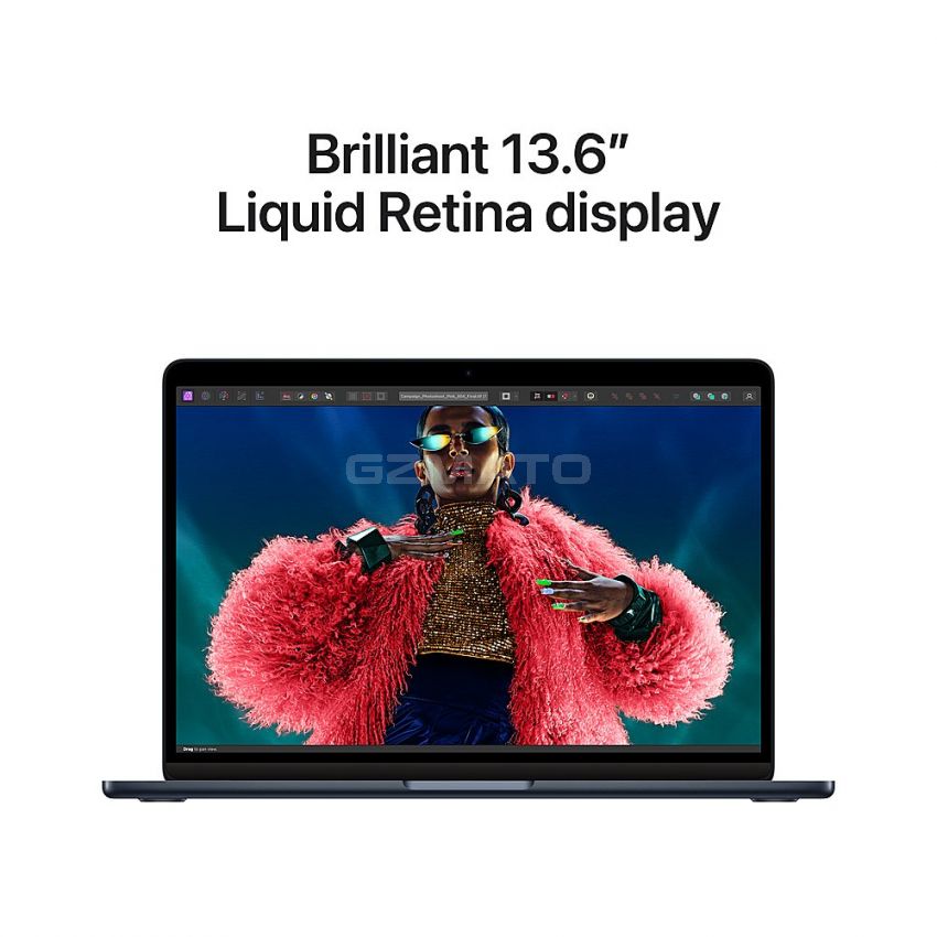 MacBook Air 13-inch Laptop - Apple M3 chip - 16GB Memory - 256GB SSD (Latest Model) - Midnight