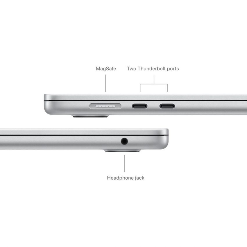 MacBook Air 15-inch Laptop - Apple M3 chip - 16GB Memory - 256GB SSD - Silver