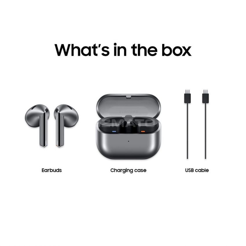 Samsung - Galaxy Buds3 Wireless Earbud Headphones - Silver