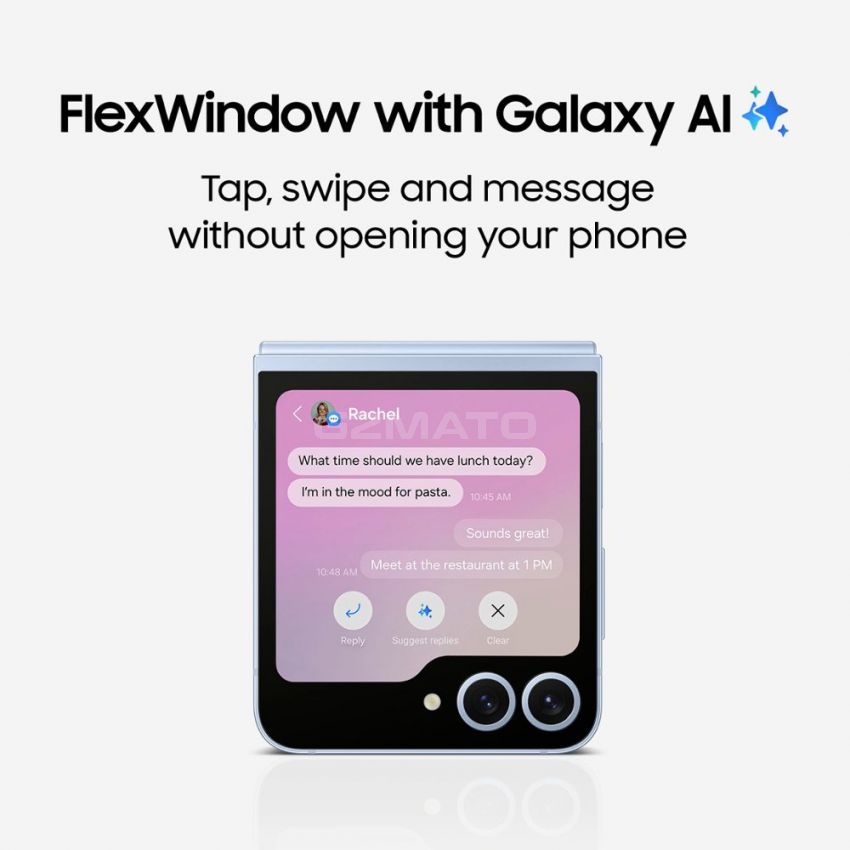 Samsung - Galaxy Z Flip6 256GB (Factory Unlocked)  - Blue